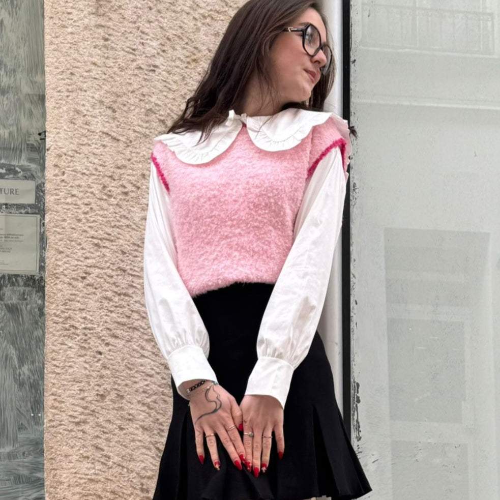 Gilet rose Marion